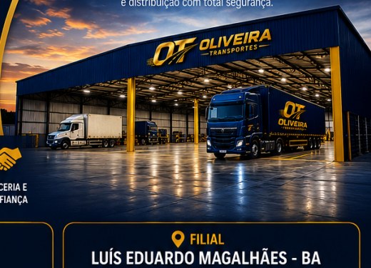 Galpão logístico da Oliveira Transportes